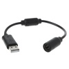 Xbox 360 juhtmega puldi USB adapter (breakaway) (must)